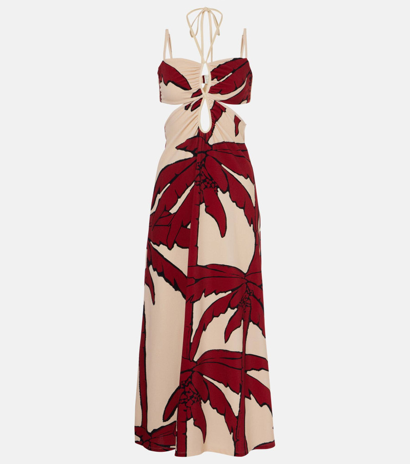 Printed cutout midi dress 1