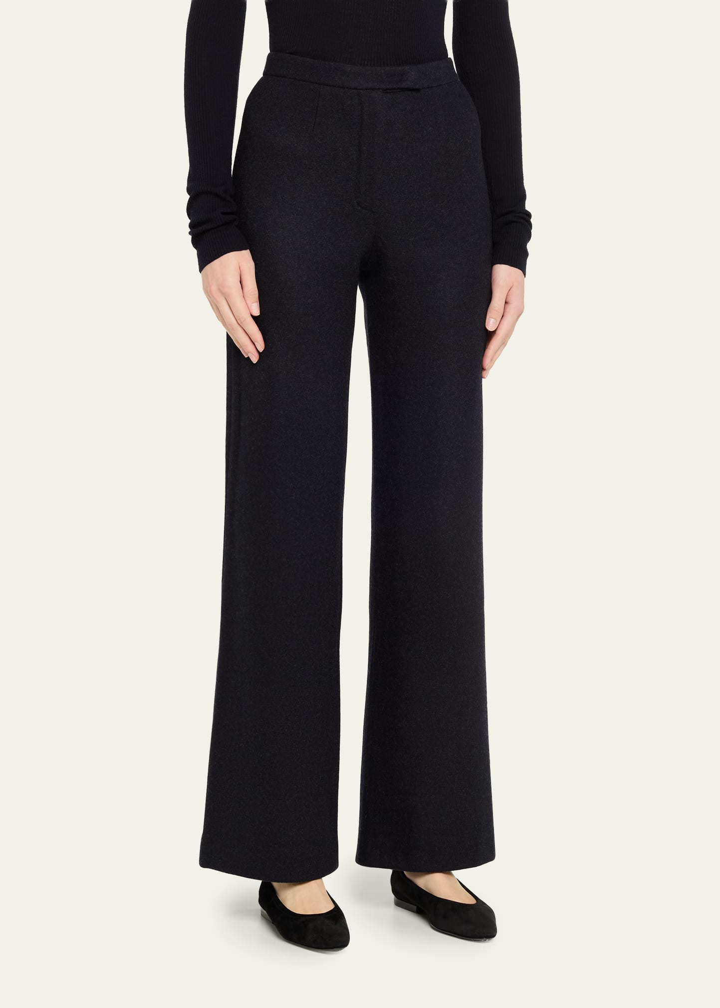 Robin Wool-Cashmere Straight-Leg Pants - 4