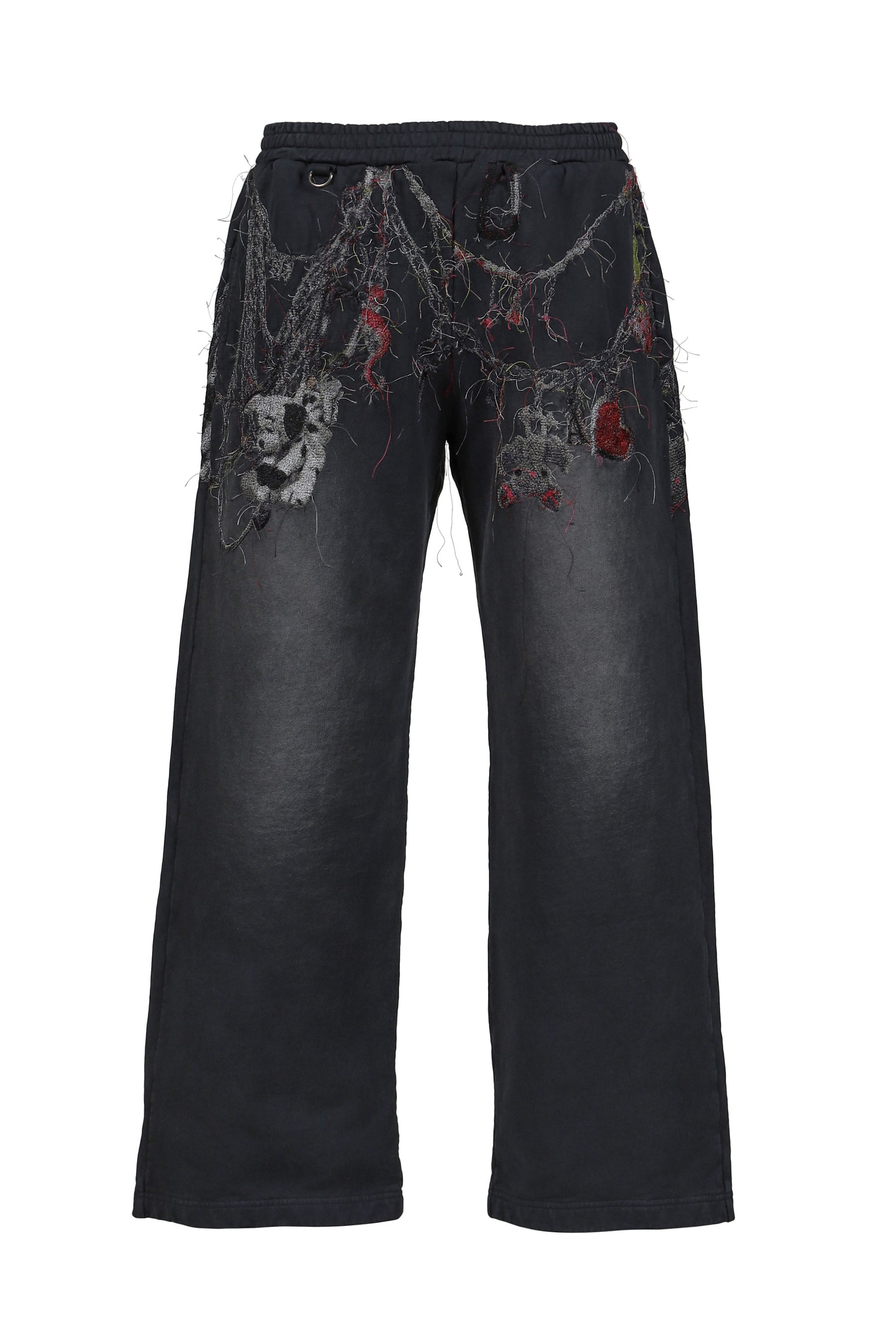 EMBROIDERED CHAIN SWEATPANTS / GRY - 1