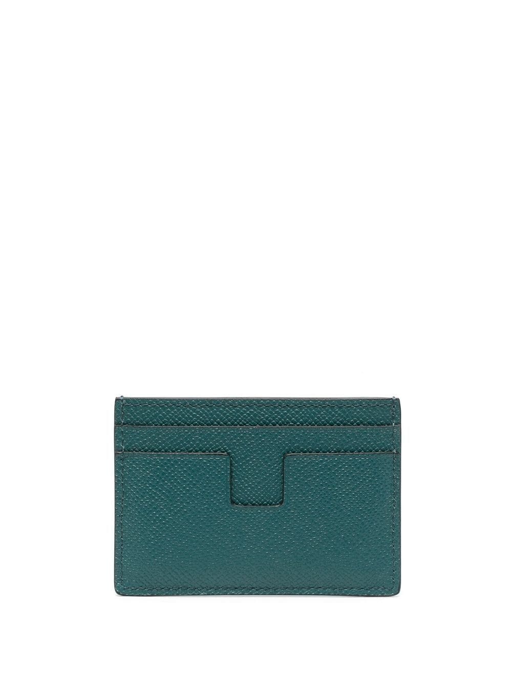 pebble-leather cardholder - 1