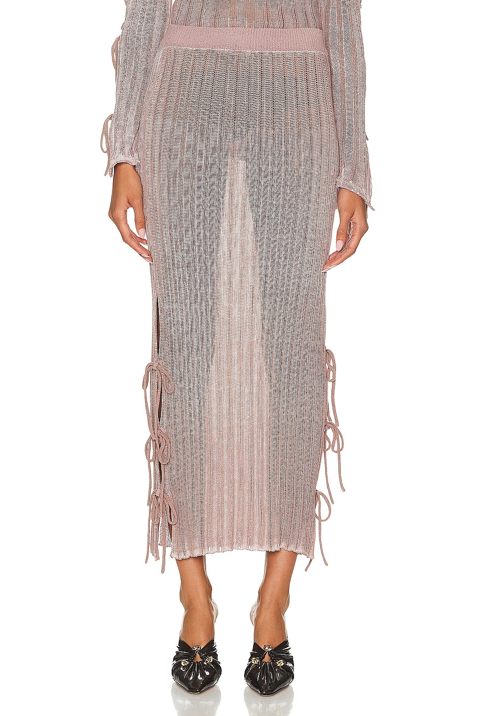 Knit Midi Skirt - 1