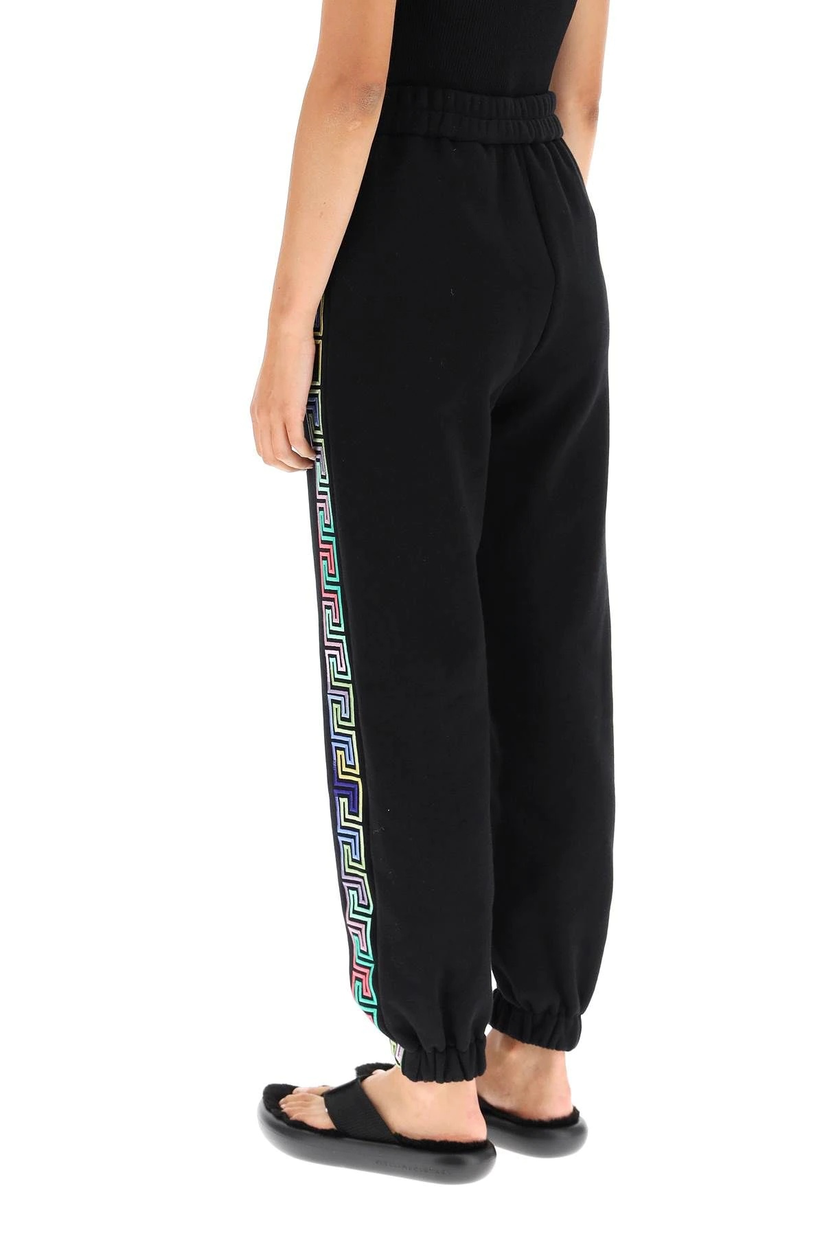 TRACKPANTS WITH MULTICOLOR GRECA - 4