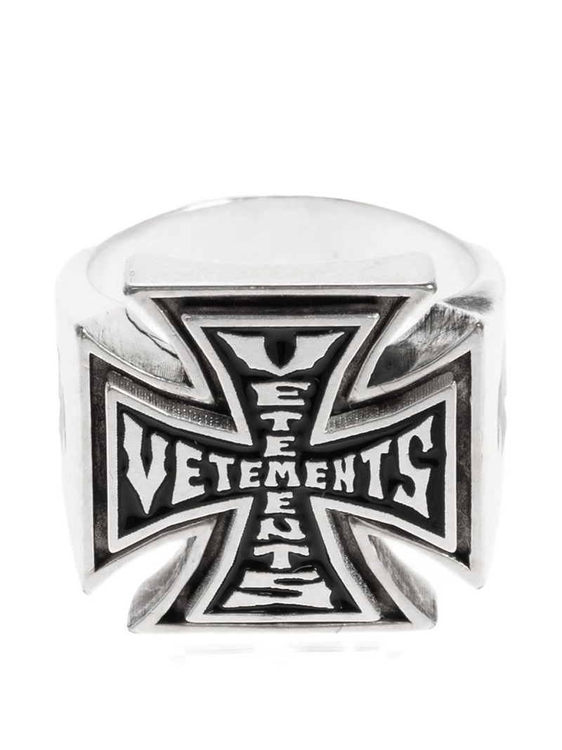 cross signet ring - 1