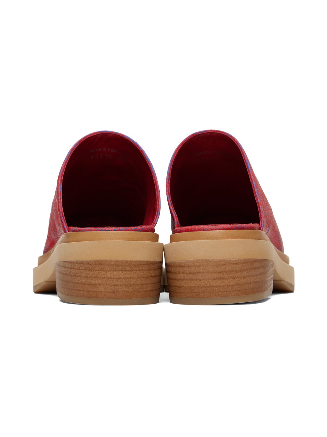 Red & Tan Zoe Clogs - 2