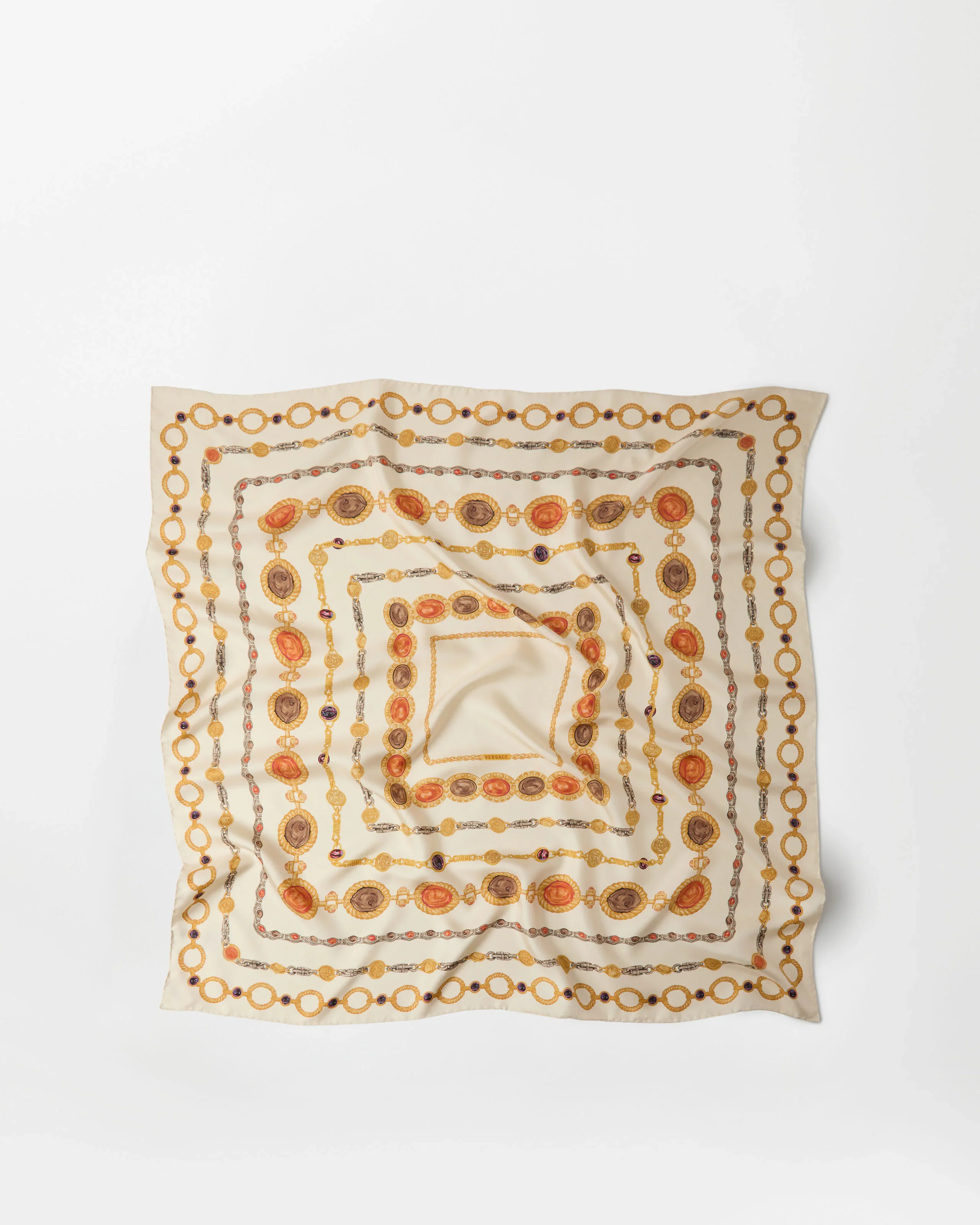 Printed Silk Twill Scarf 90 cm - 1