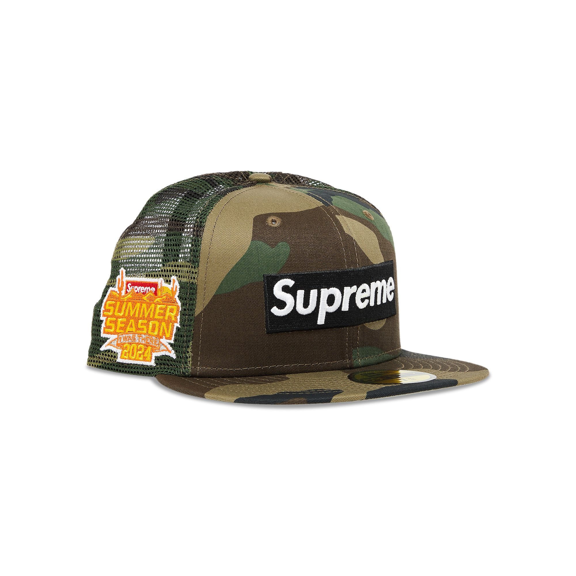 Supreme Box Logo Mesh Back New Era 'Woodland Camo' - 2