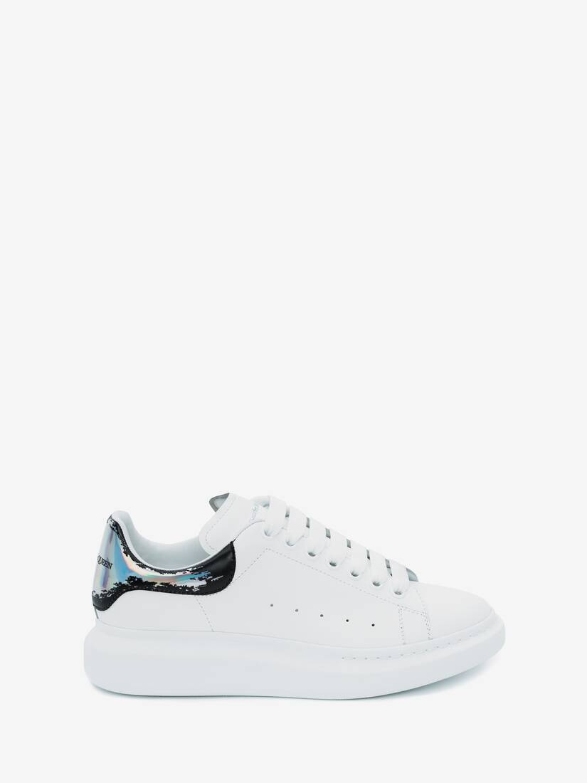 Oversized Sneaker in White/silver - 1