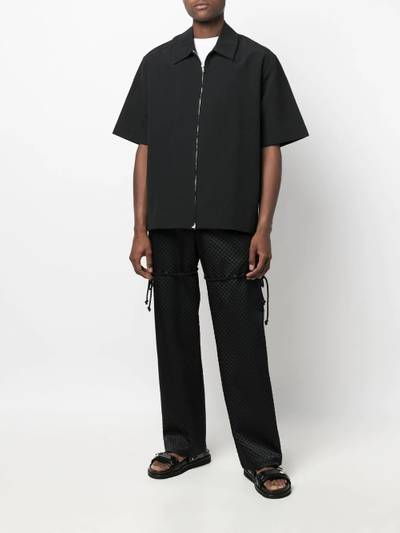 Song for the Mute textured straight-leg trousers outlook