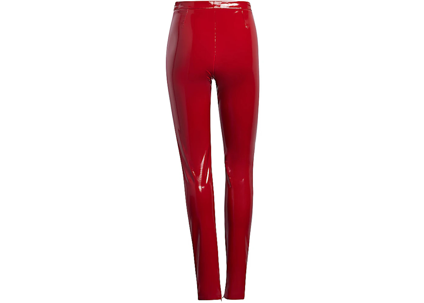 adidas Ivy Park Faux Latex Straight-Leg Pants Red - 2