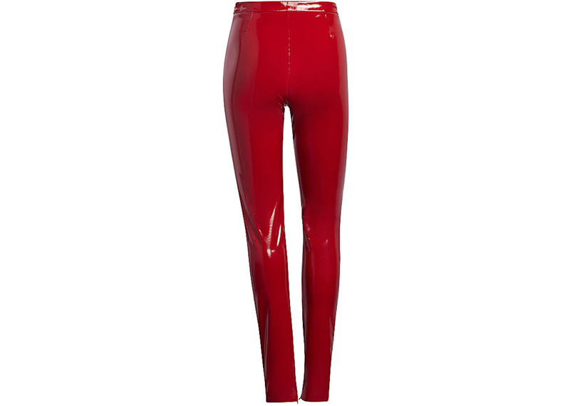 adidas adidas Ivy Park Faux Latex Straight-Leg Pants Red outlook