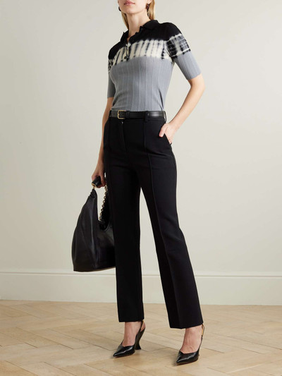 Victoria Beckham Cropped crepe bootcut pants outlook