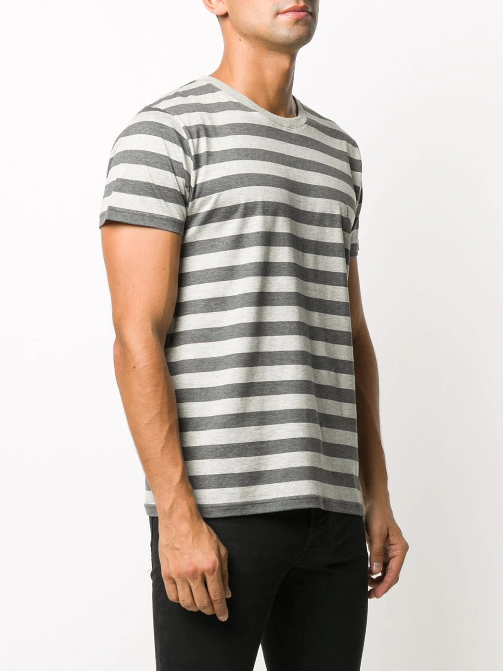 striped cotton T-shirt - 3