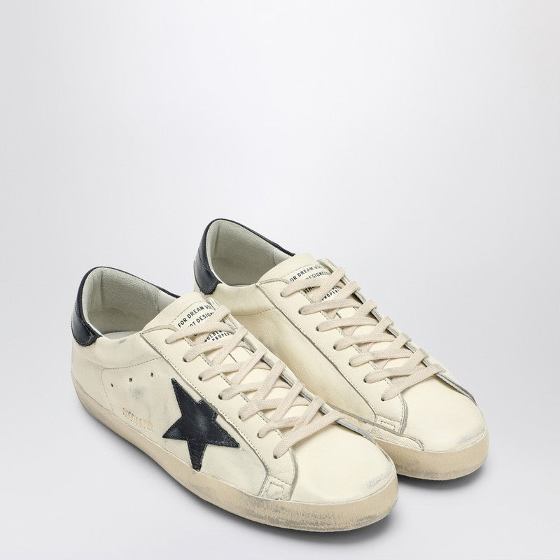 Golden Goose Super-Star Beige/Blue Low Sneaker Men - 1