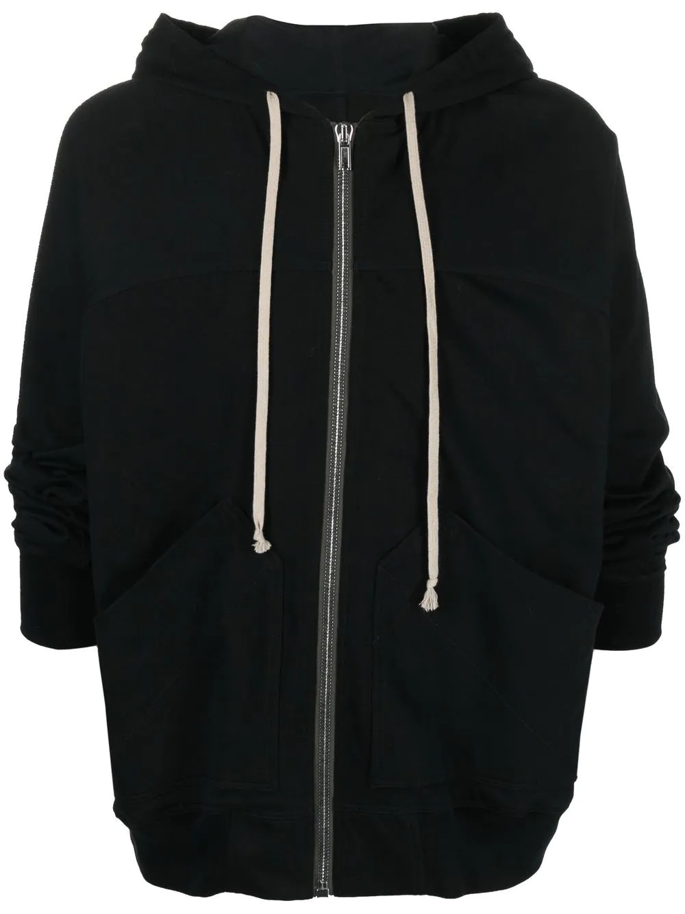 drawstring cotton hoodie - 1