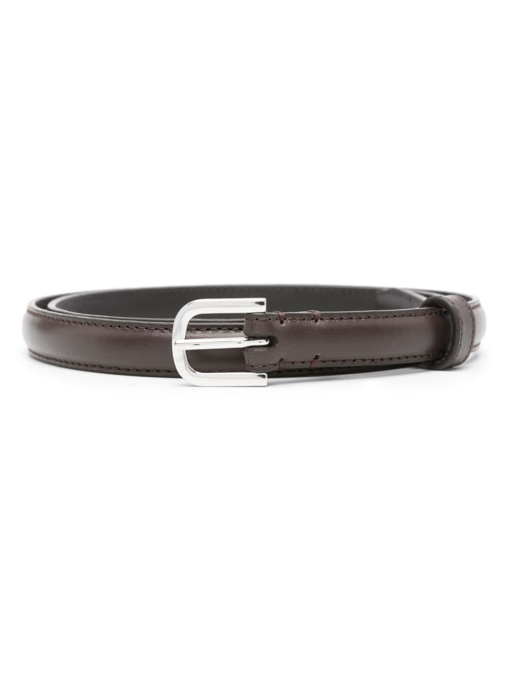 thin leather belt - 1