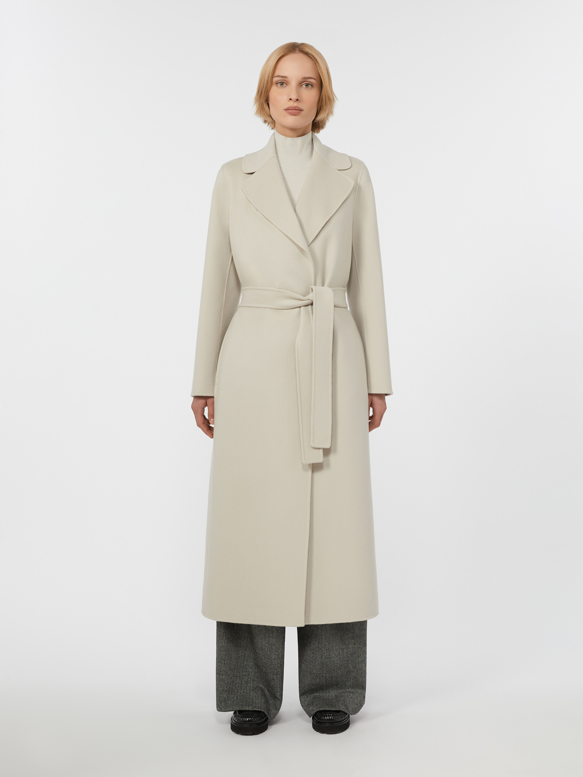 POLDO Wool drap wrap coat - 3