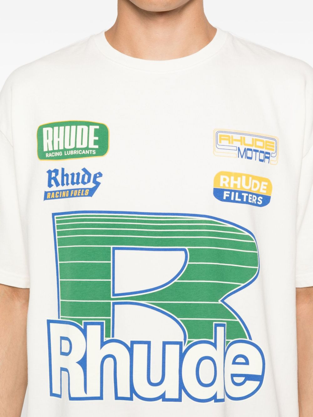 graphic-print logo-detail T-shirt - 4