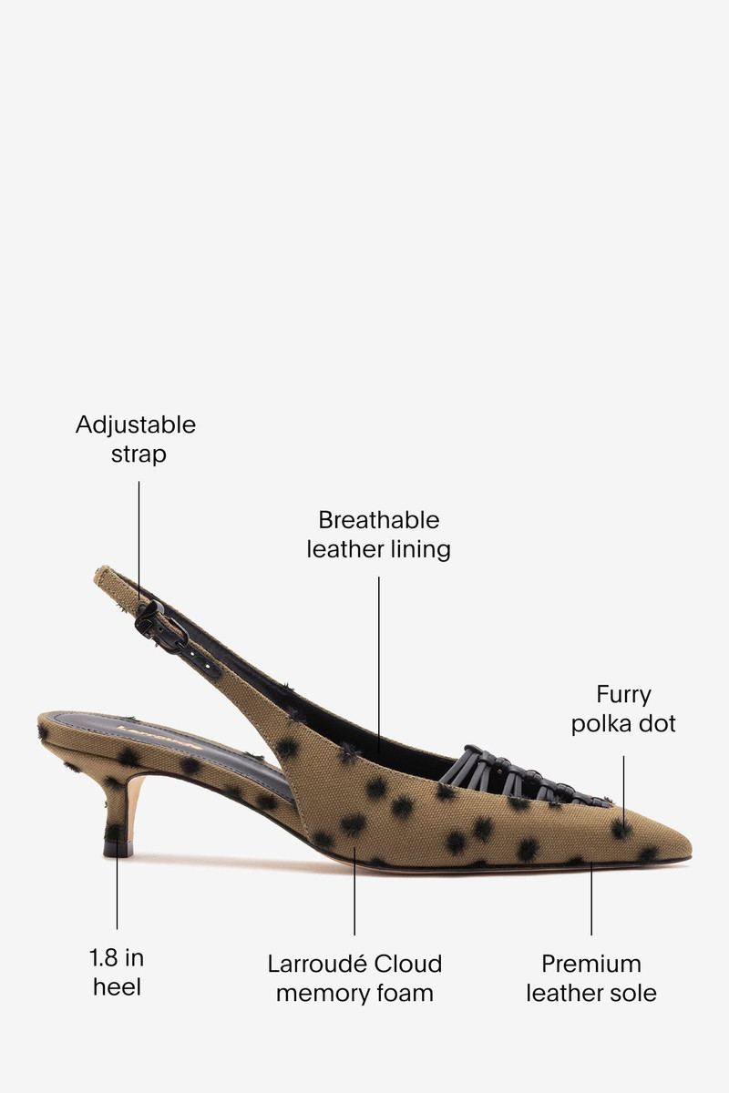 Nara Pump Polka Dots Cinnamon 5