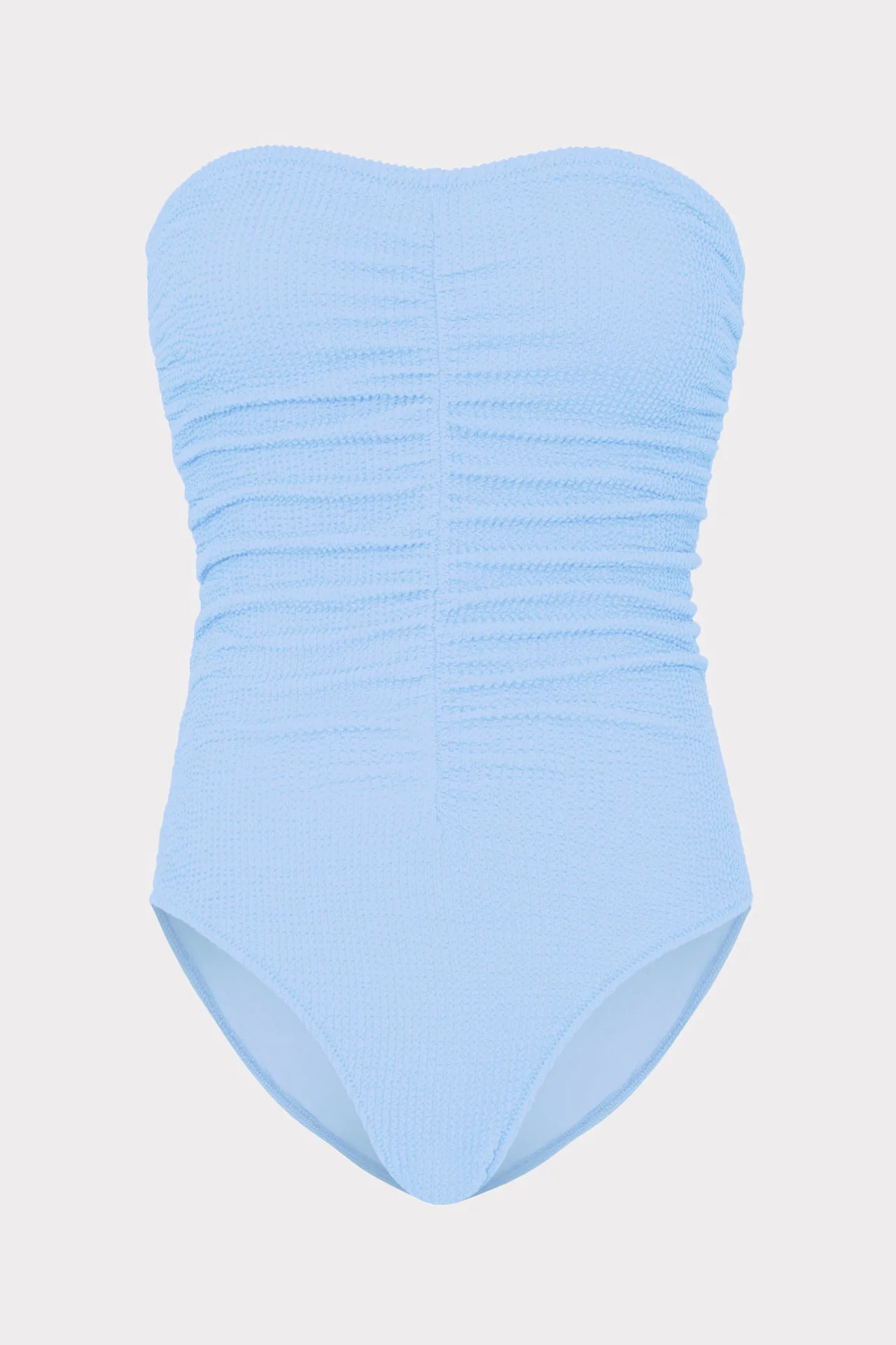 Textured Ruched One Piece - 1