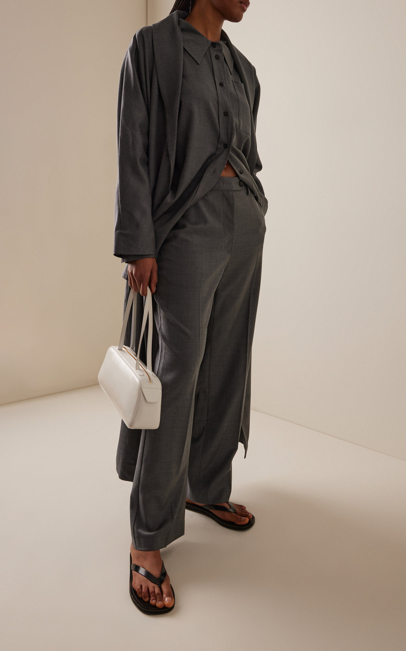 CO Wool Straight-Leg Pants grey outlook