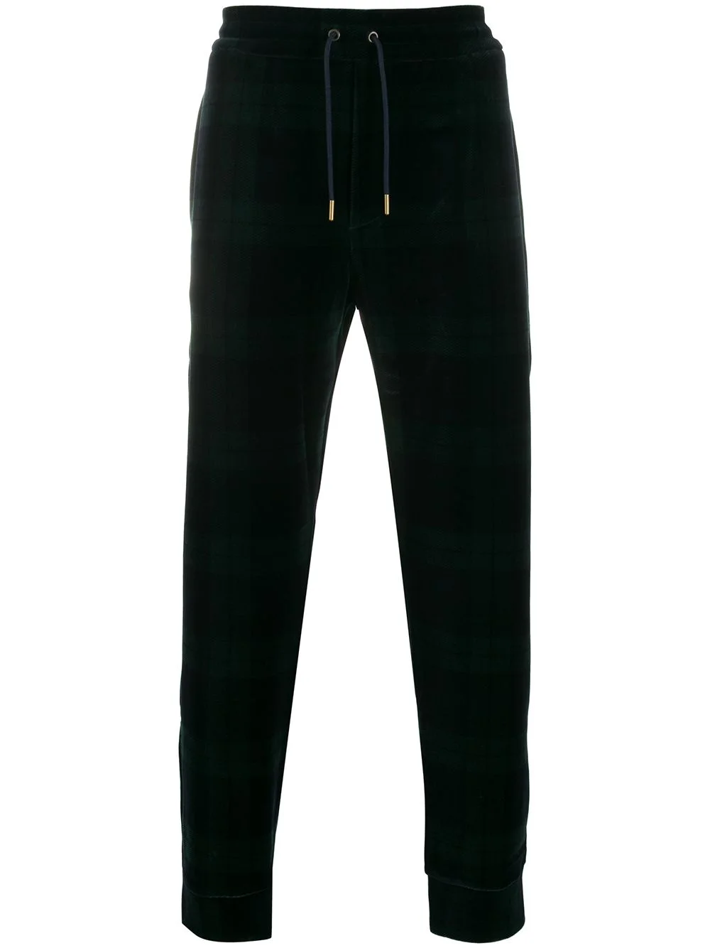 tartan print joggers - 1