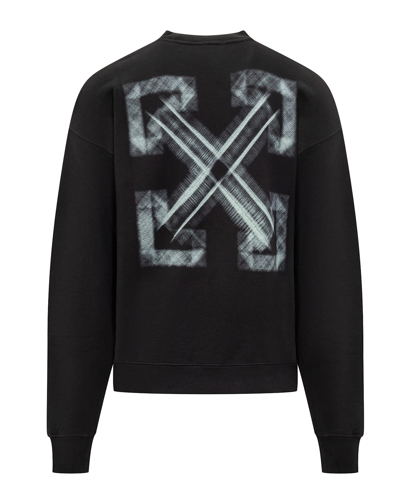 'vibe Arrow' Black Cotton Sweatshirt - 2