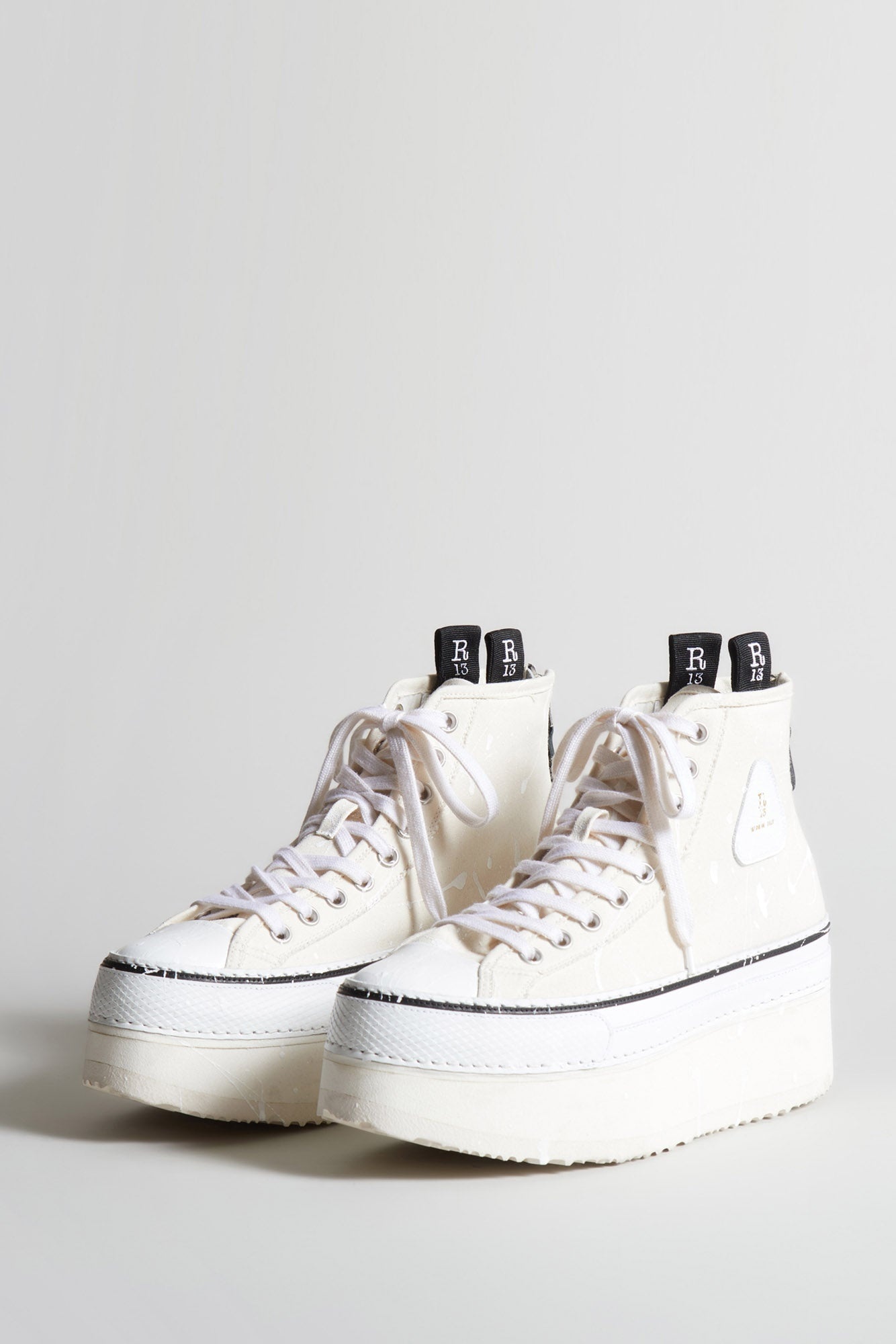 COURTNEY HIGH TOP - OFF WHITE PAINT SPLATTER - 1