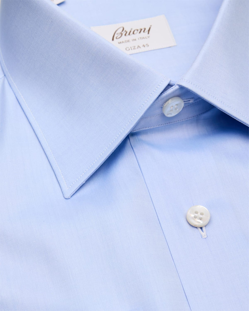 Brioni Men's Brew Giza 45 Cotton Twill Dress Shirt outlook