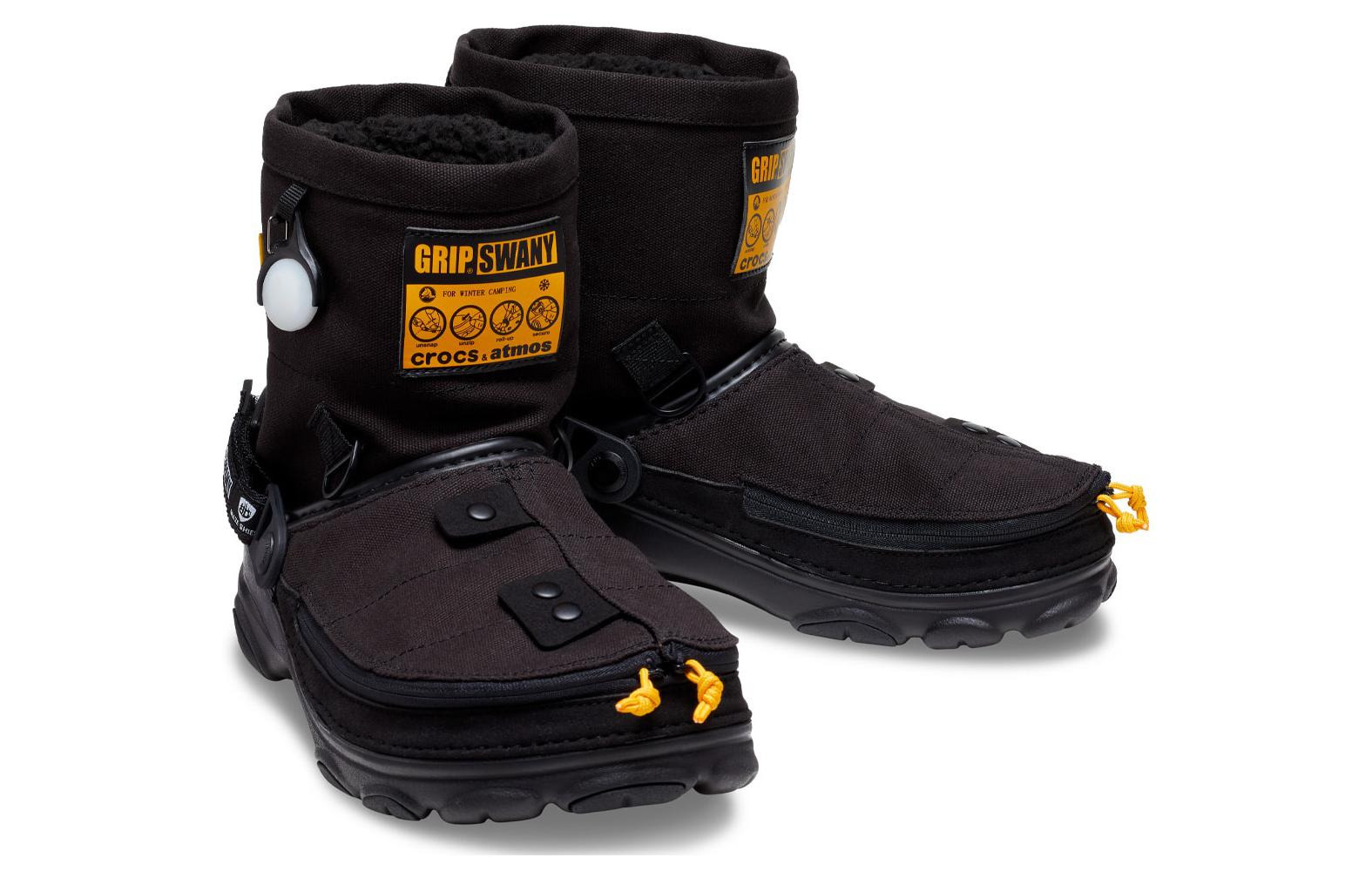 Crocs GRIP SWANY x atmos x All-Terrain Clog 'Black' 208017-001 - 4