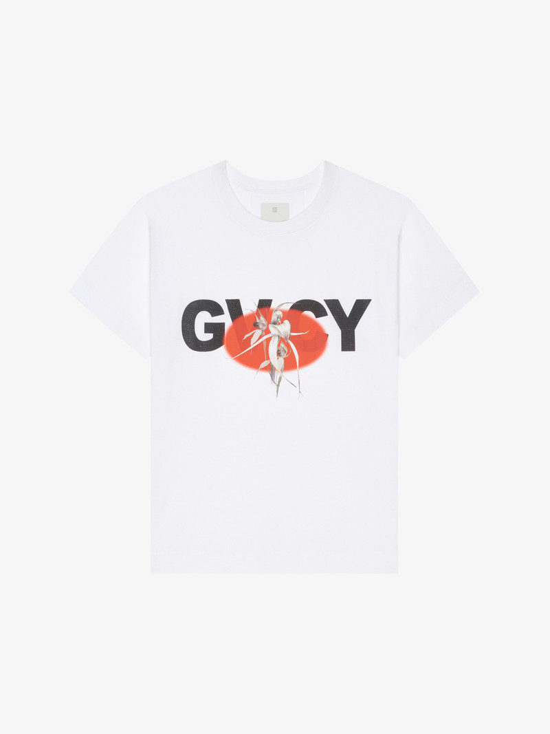 BOXY FIT T-SHIRT 에 COTTON 와 GIVENCHY 꽃 PRINT - 1
