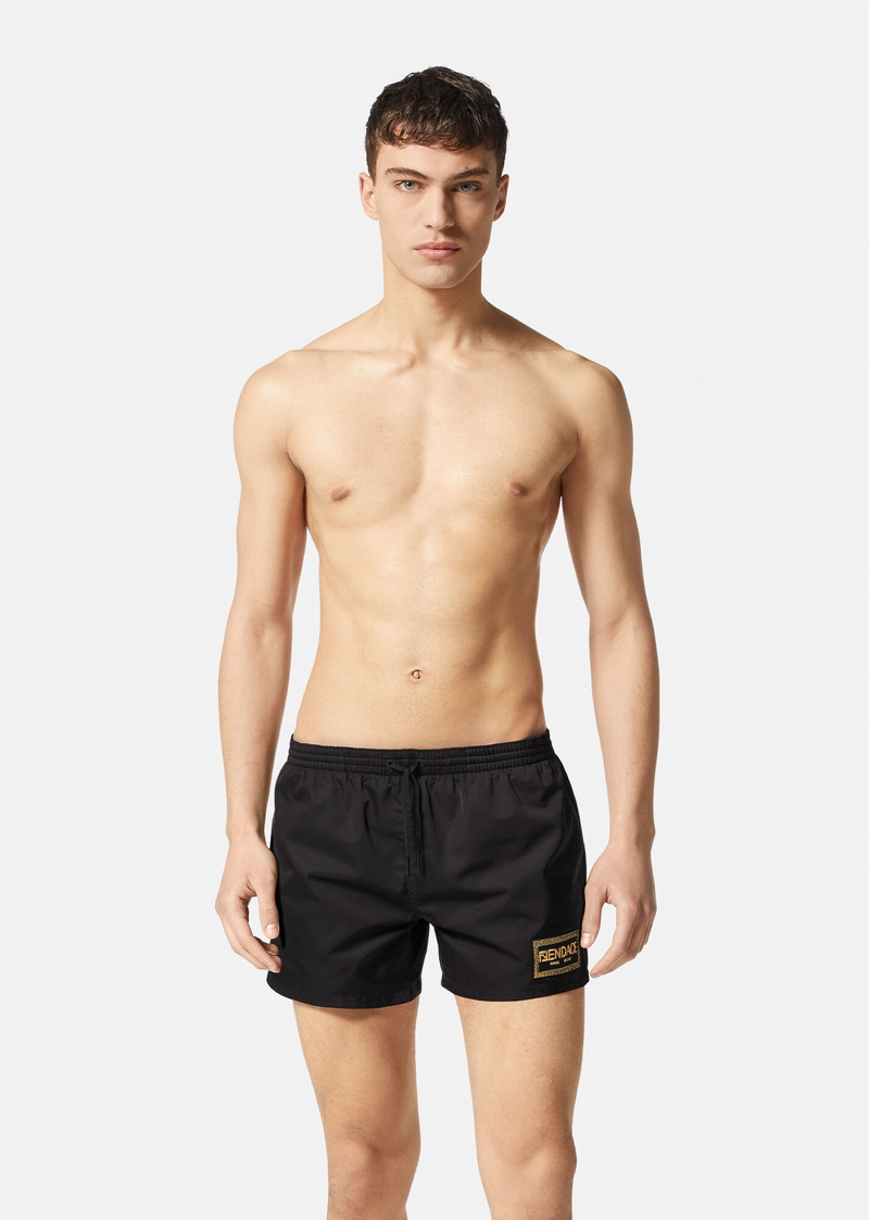VERSACE Fendace Logo Mid-Length Swim Shorts outlook