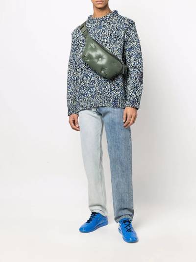 Maison Margiela mouliné crew neck jumper outlook