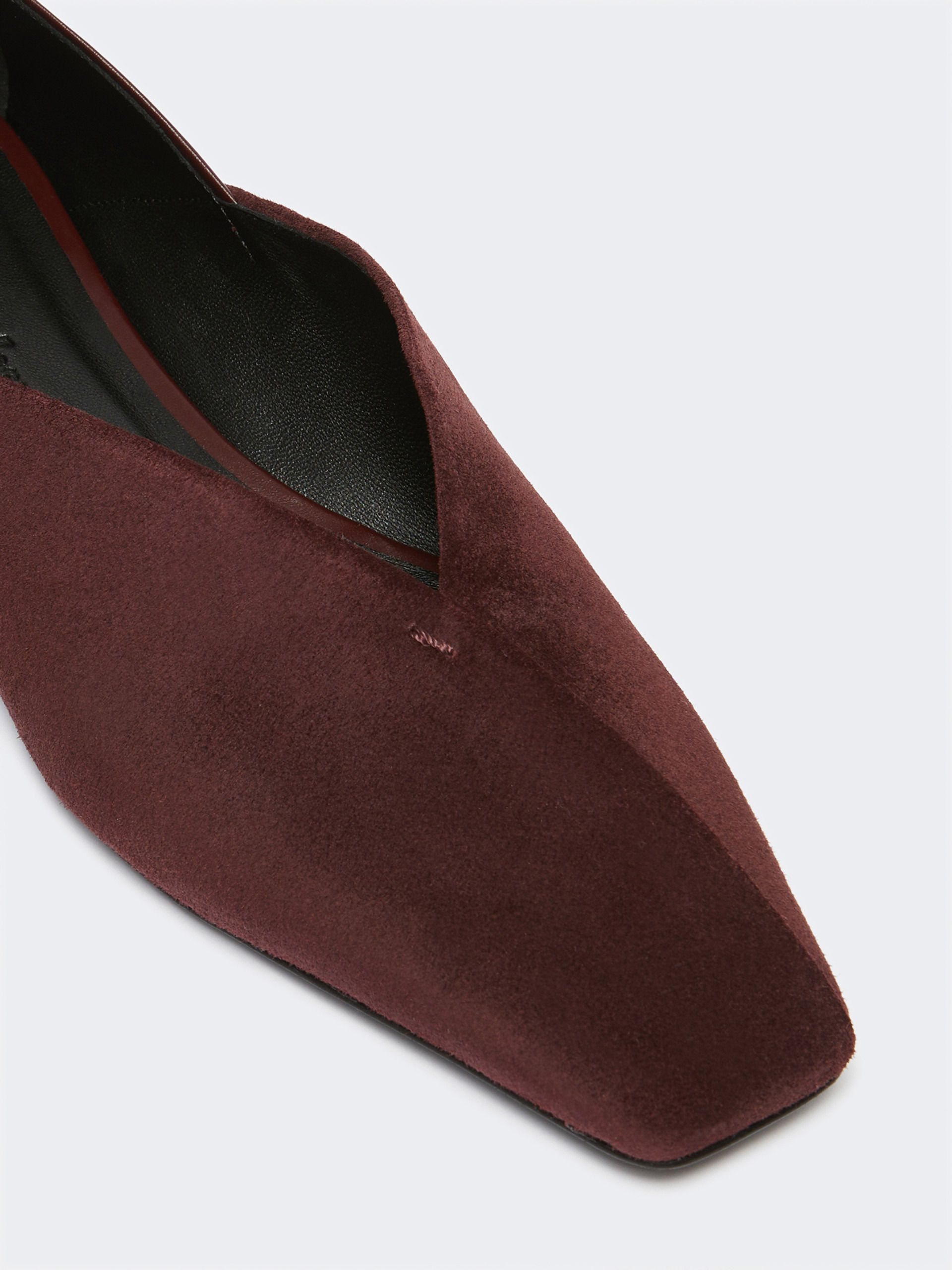 SQUAREFLAT Suede and leather mules - 4