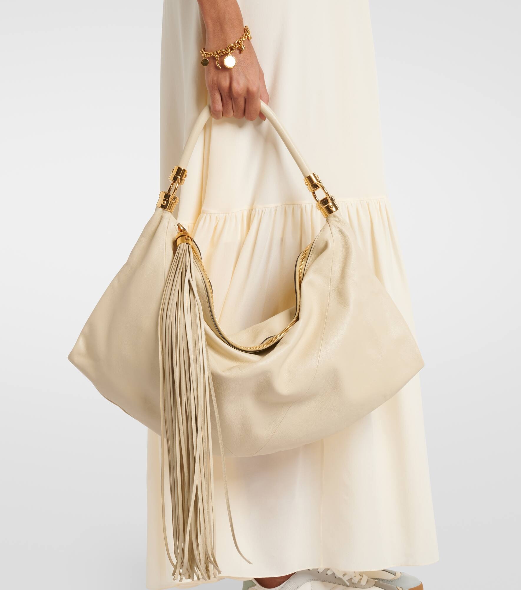 Foulard Medium leather shoulder bag - 7