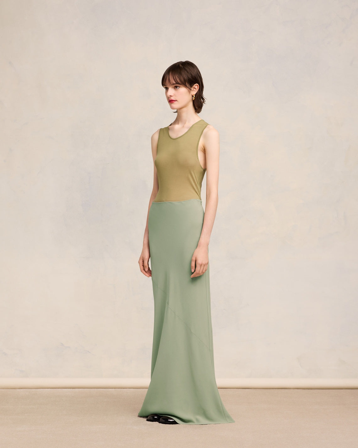 LONG SKIRT WITH BIAS CUT - 6