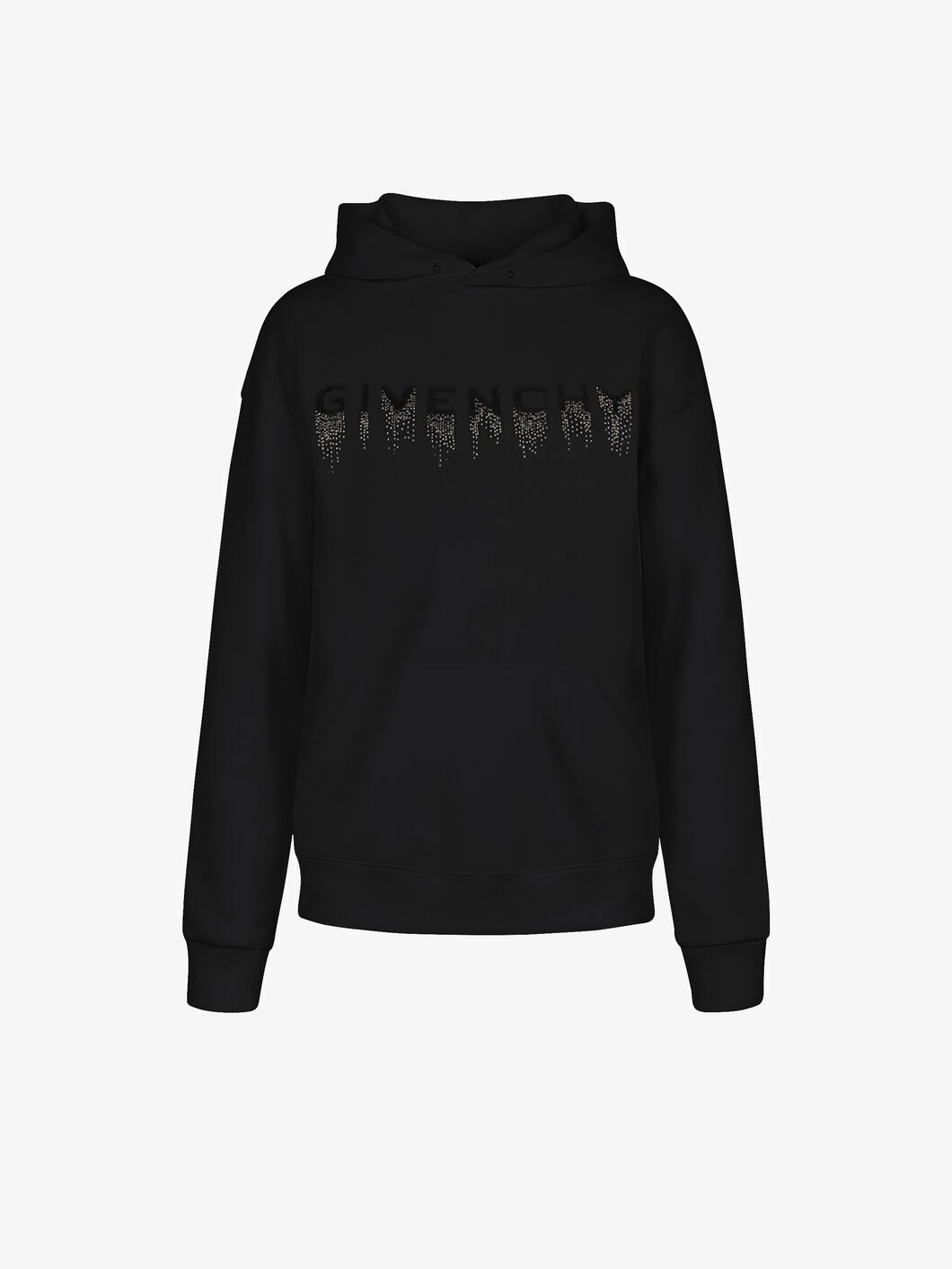 GIVENCHY faded effect embroidered hoodie - 1