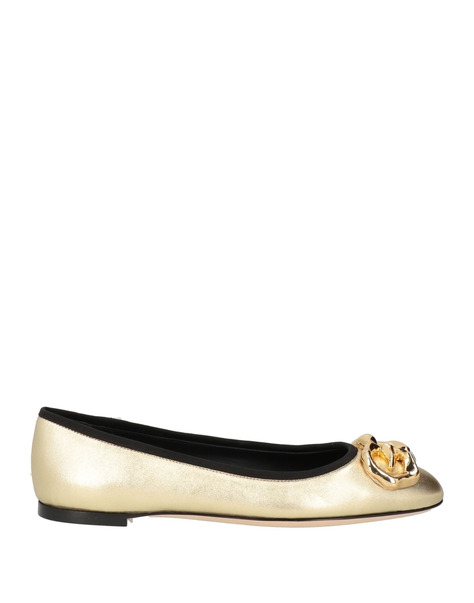 Gold Women's Ballet Flats - 1