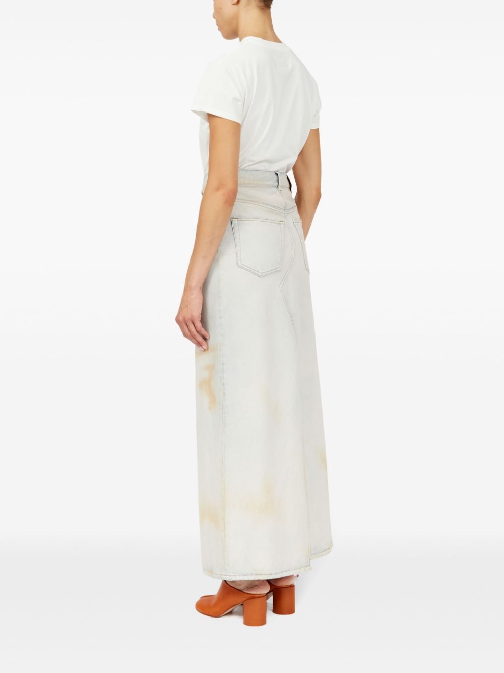 logo-patch midi skirt - 5