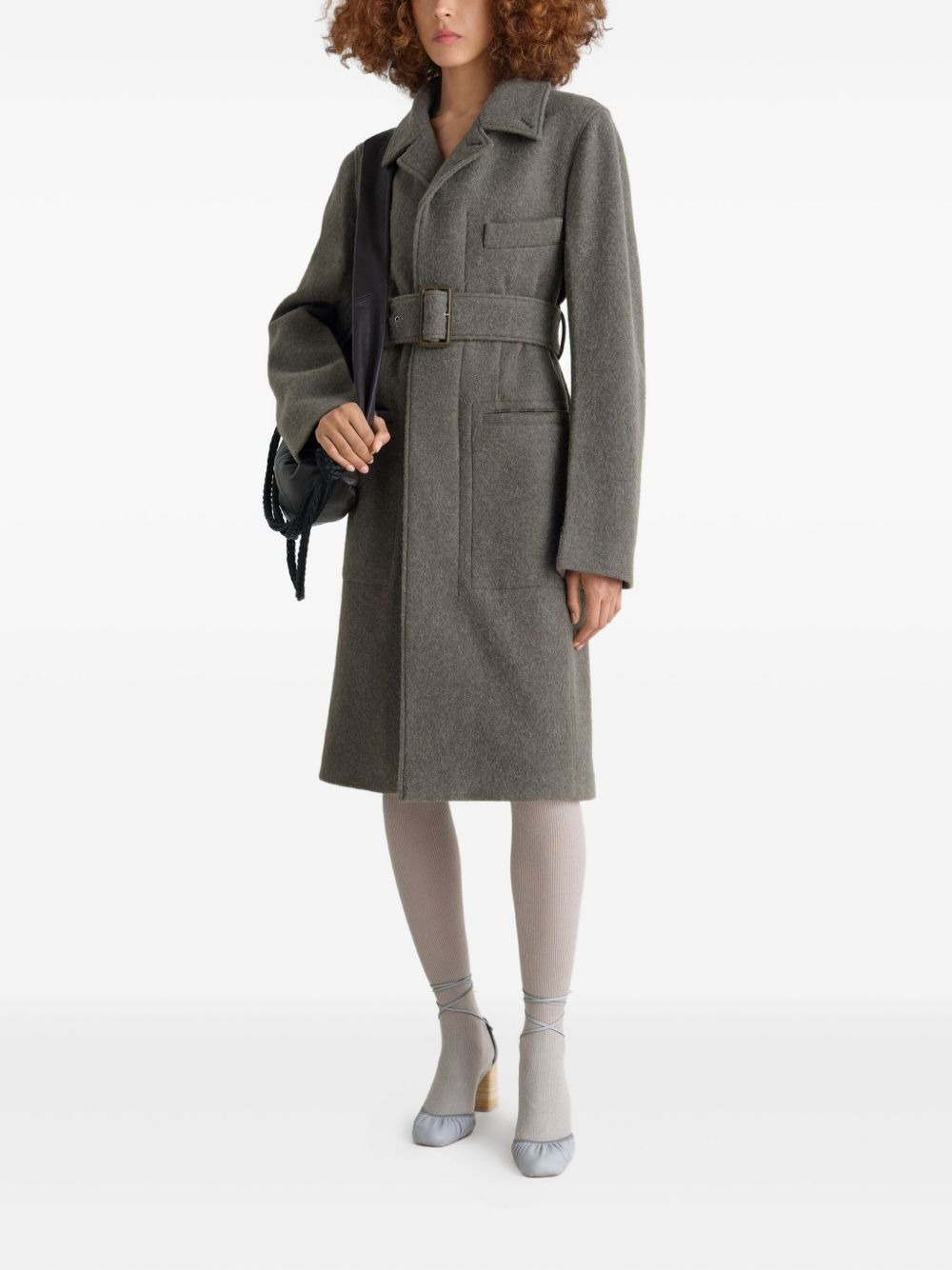 belted tailored coat - 2