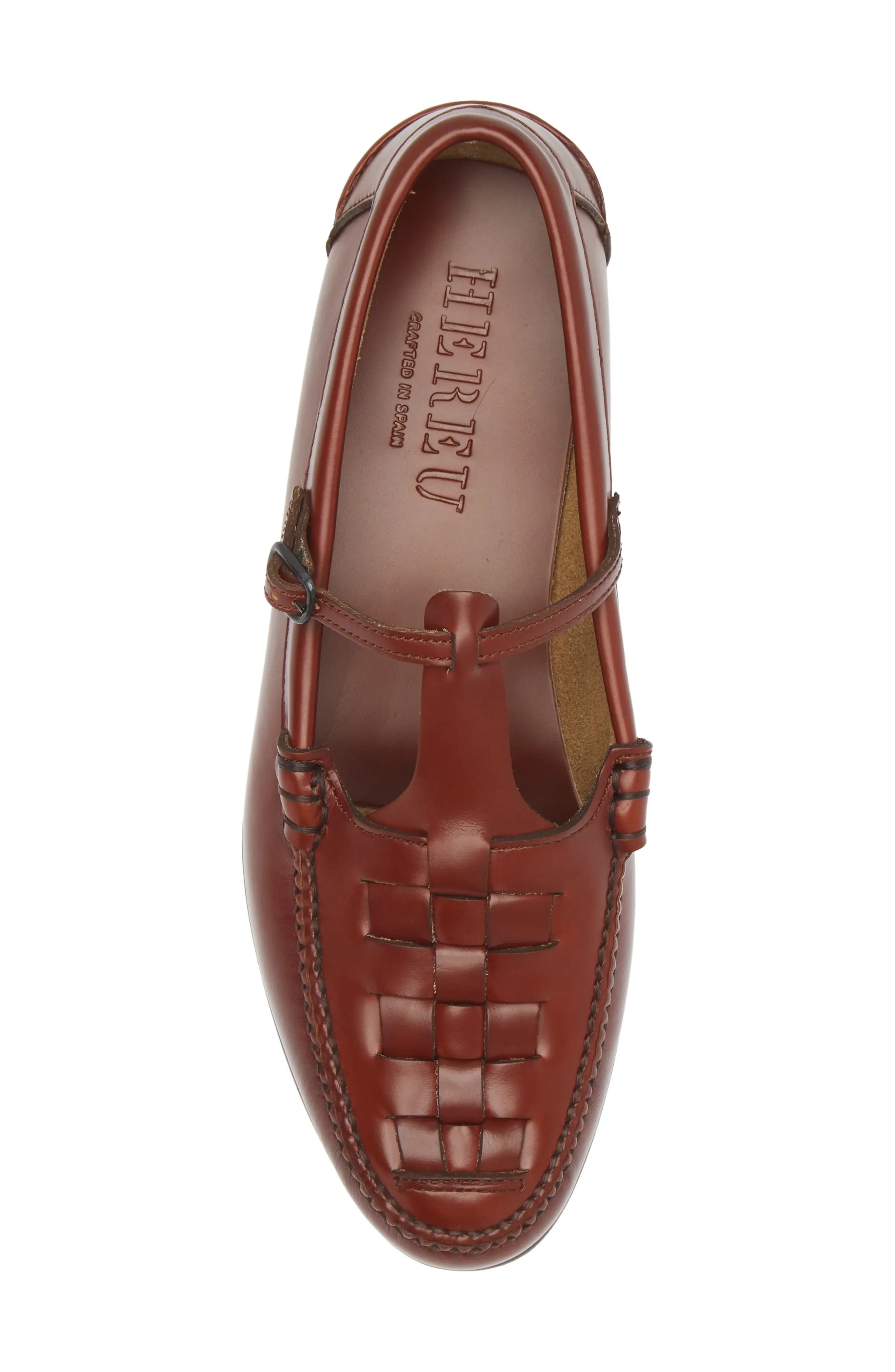 HEREU Maqueda Woven TStrap Loafer REVERSIBLE