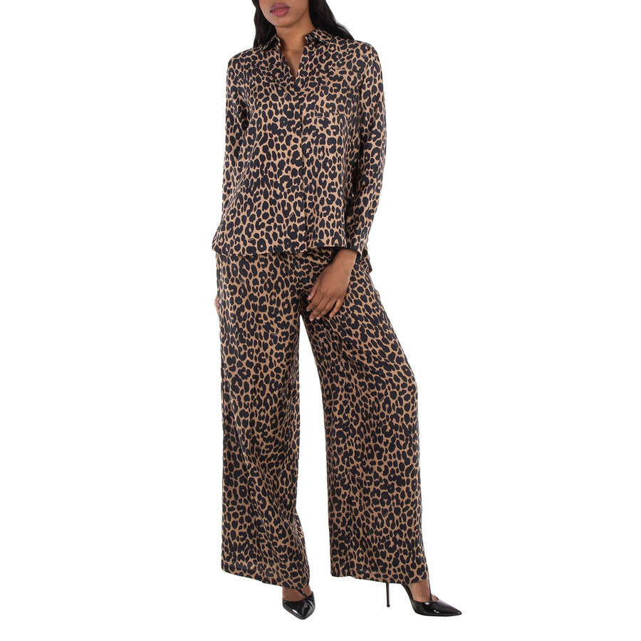 Max Mara Leopard Print Silk Shirt - 3