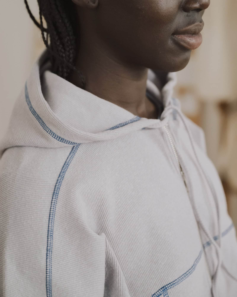 Way Zipped Hoodie - Organic Cotton Rib 5