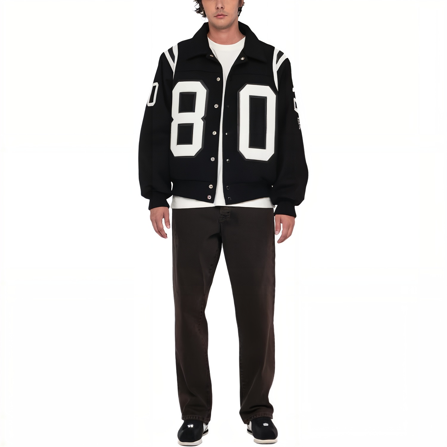 Stussy 80 Wool Varsity Jacket 'Black' 115713 - 3