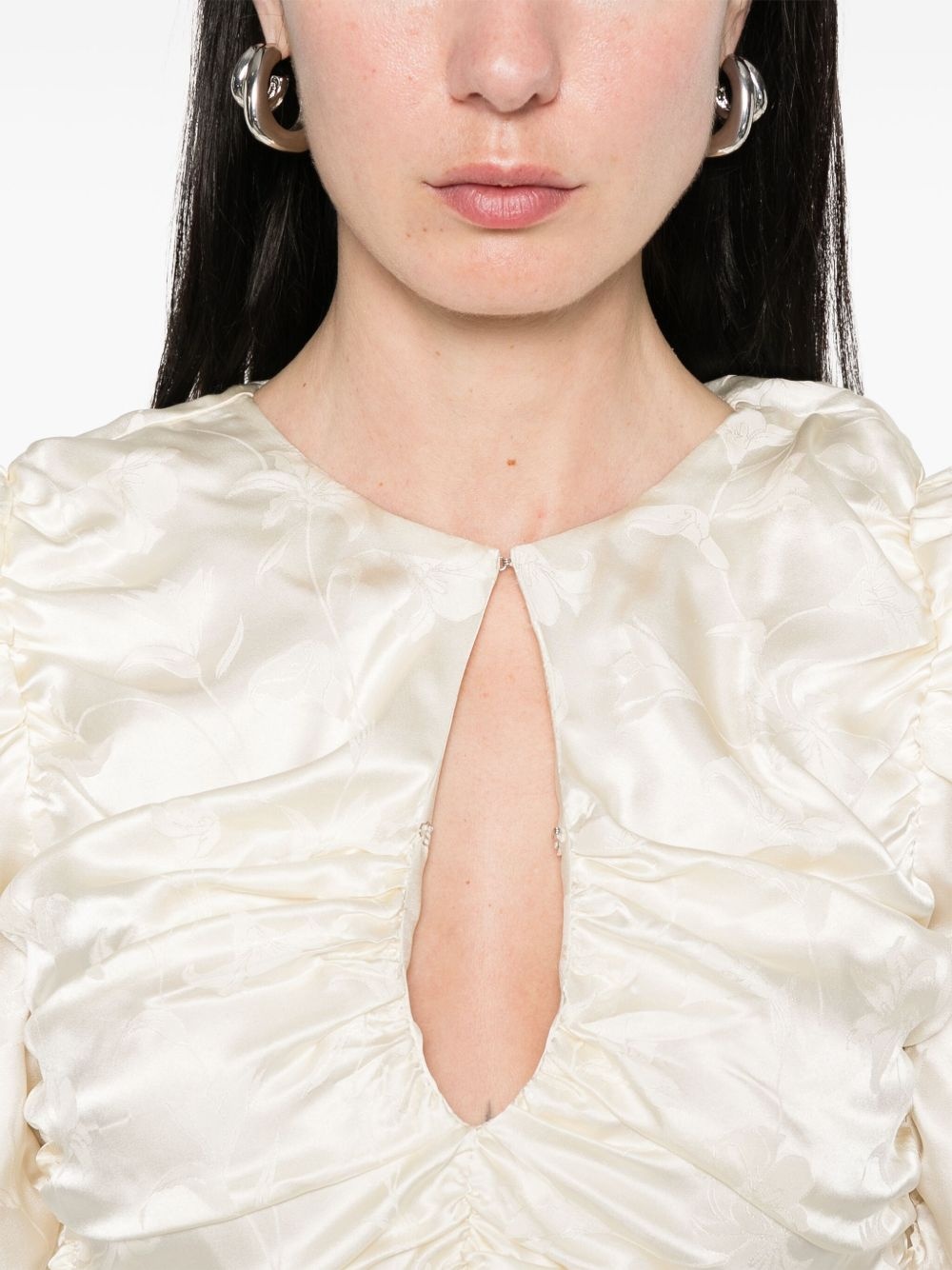 satin mini dress - 5