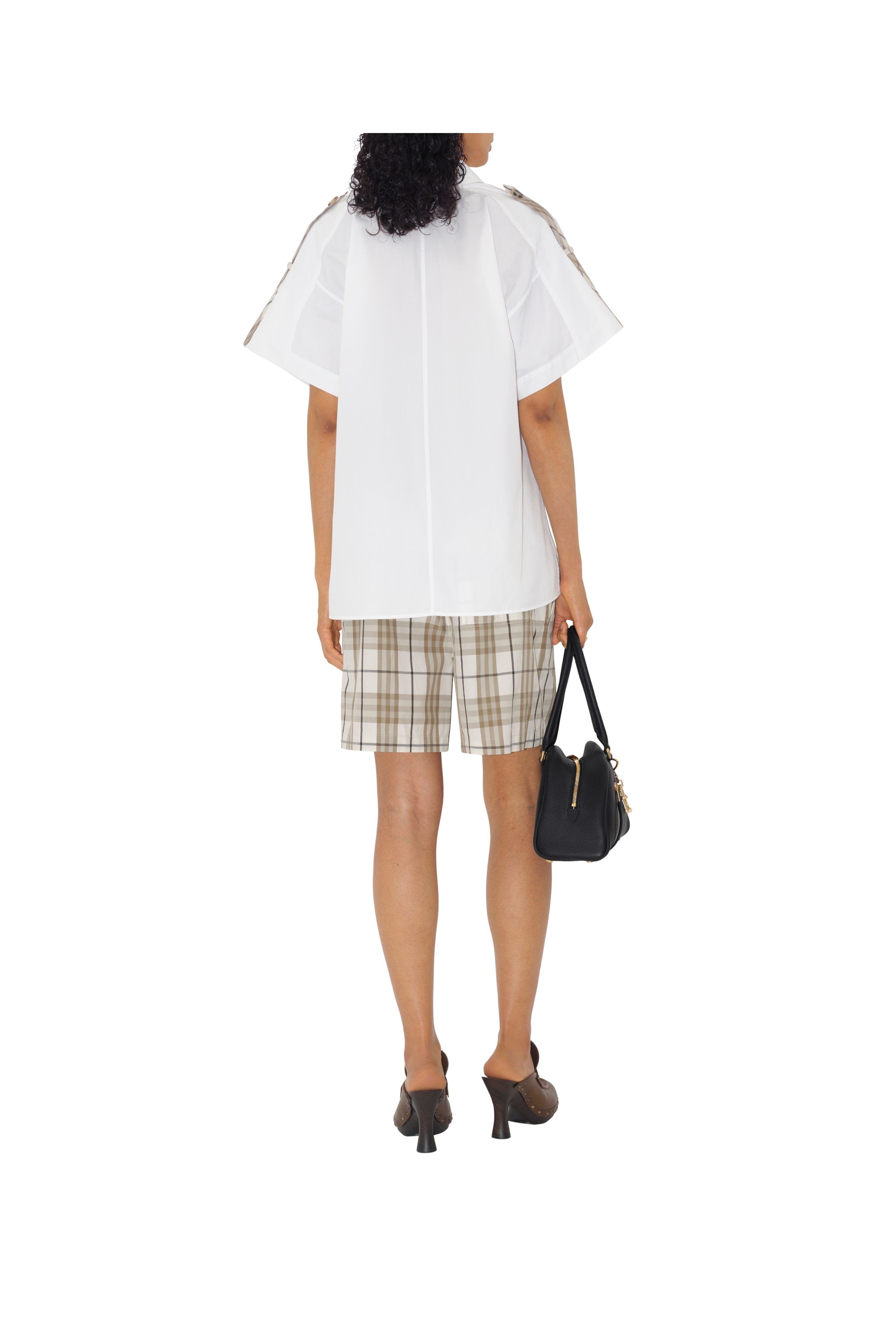 burberry Regular Fit Cotton Shirt in Optic White at Nordstrom - 4