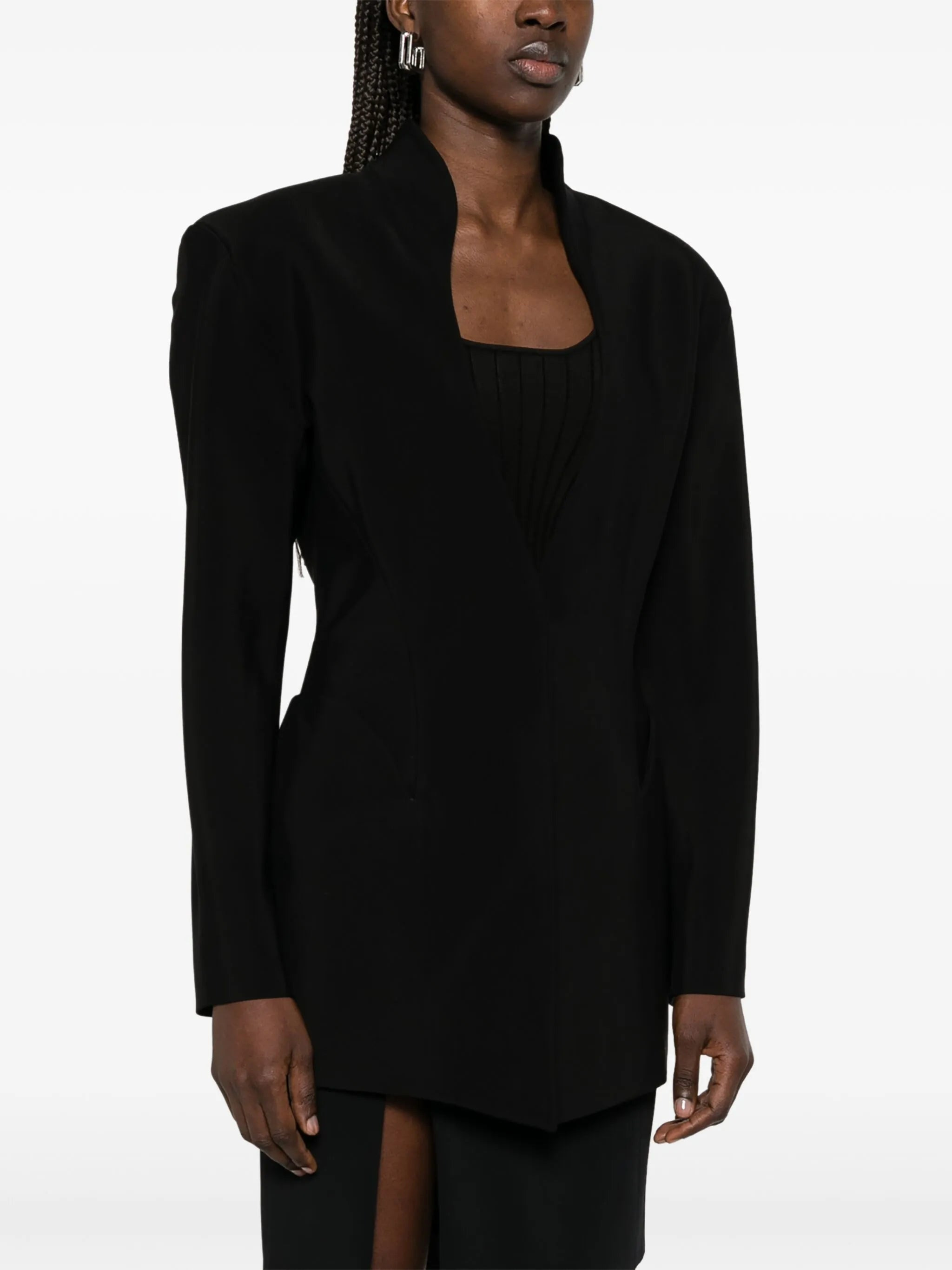 fitted-waist blazer - 3