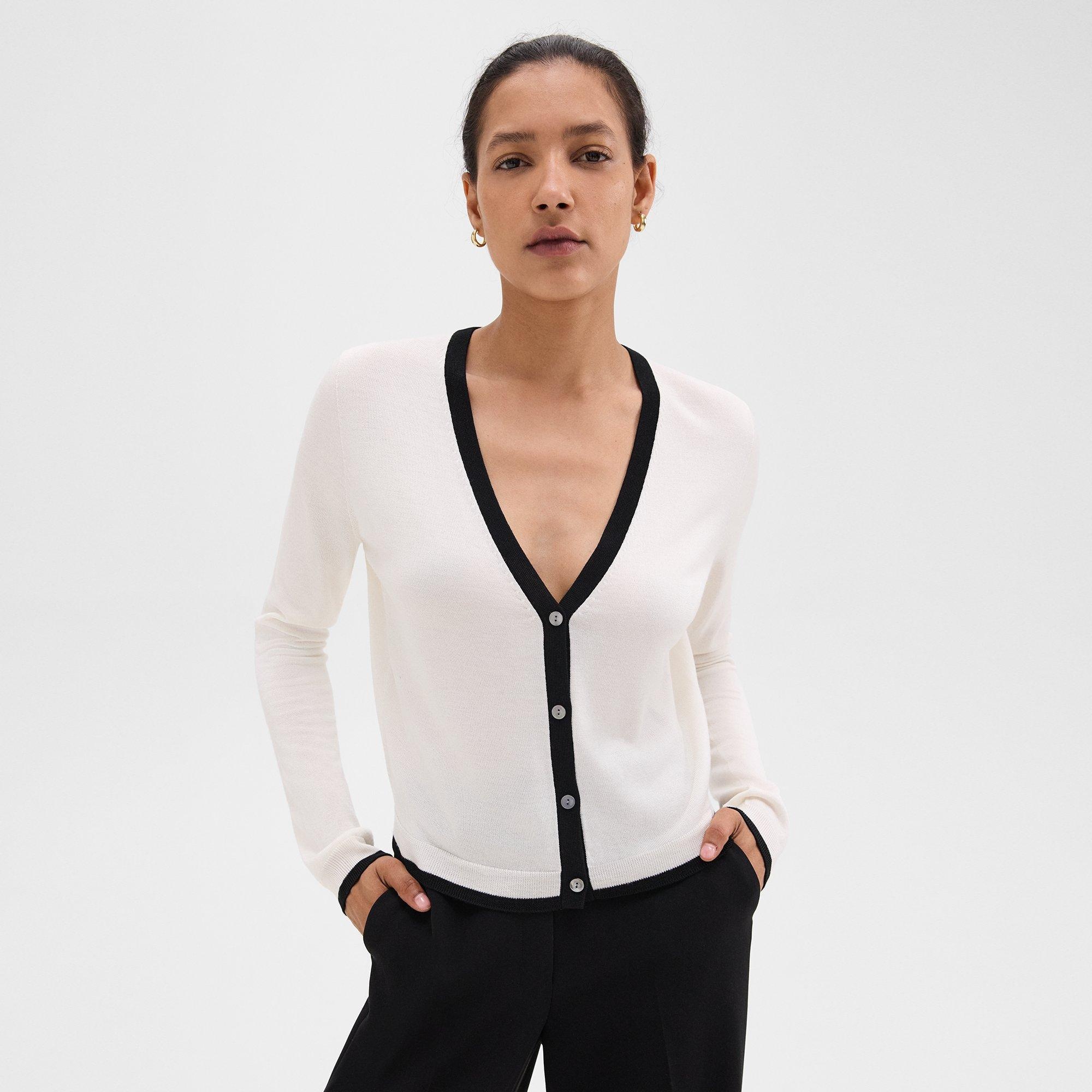 Slim Cardigan in Wool-Viscose - 3