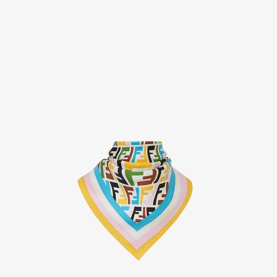Multicolor twill foulard - 2
