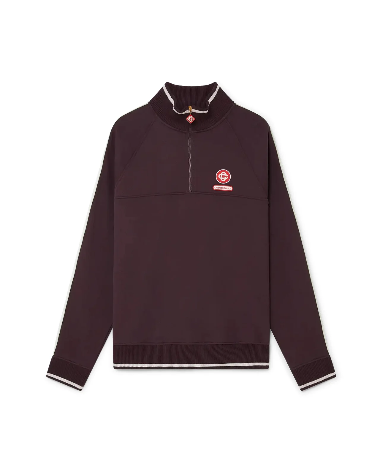 Quarter Zip Laurel Sweatshirt | Casablanca Paris - 1