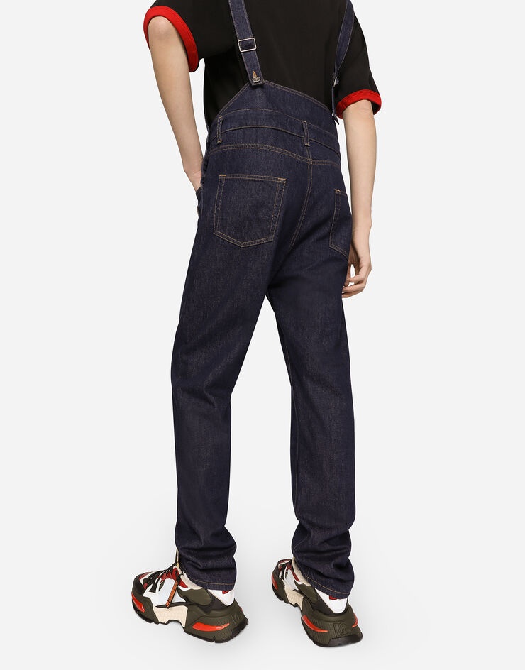 Blue denim dungarees - 5